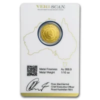 RAM Kangaroo 1 oz - Assay Card Back