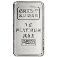 1 gramme Acheter des lingots de platine