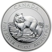 Renard arctique canadien Acheter des pièces d'argent