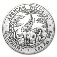 Zambia Elephant Acheter des pièces d'argent
